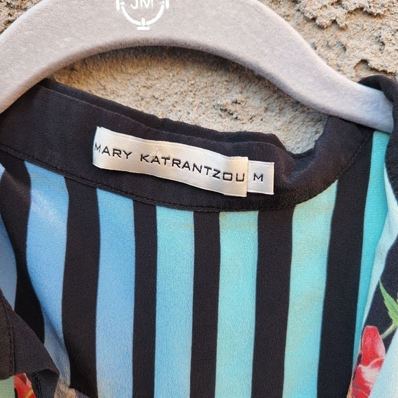 MARY KATRANTZOU TURQ Longi Flower Shirt Dress - Picture 8 of 9